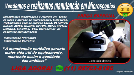 Manutenção de microscópios